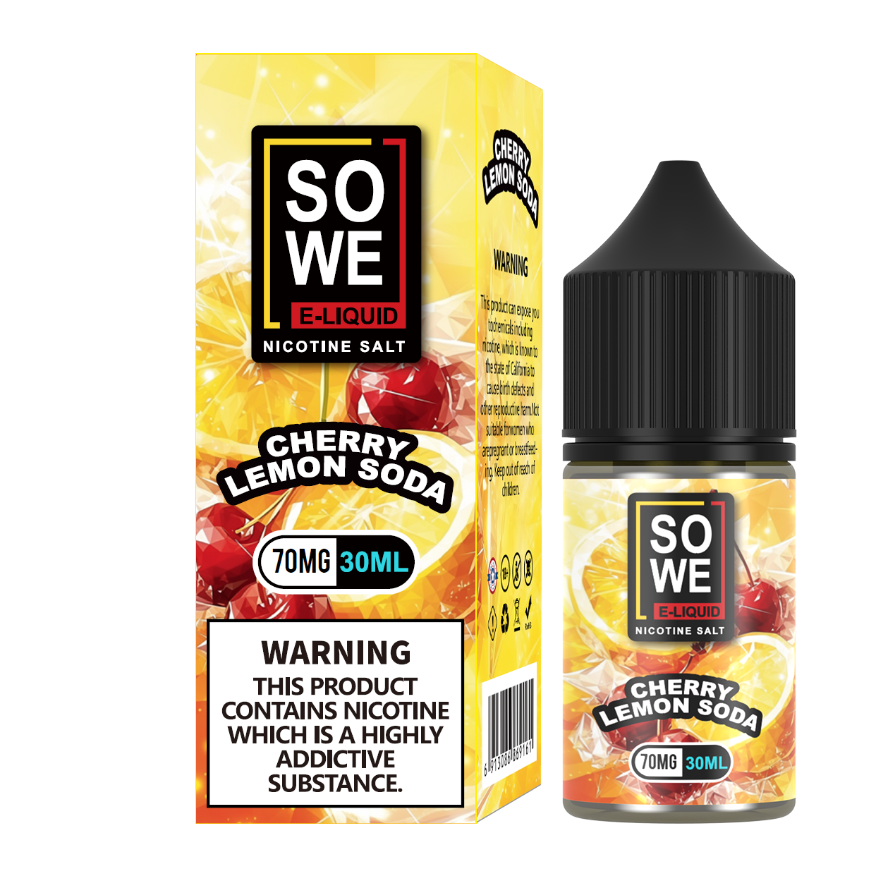 Cherry lemon soda